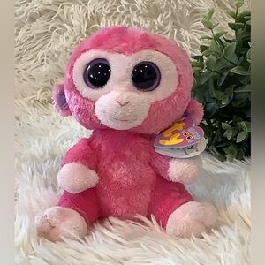 Ty Pink and Purple Plush Monkey